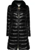 Herno faux-fur collar puffer coat - Black