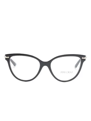 JIMMY CHOO　オーバーサイズ　眼鏡 Jimmy Choo Eyewear オーバーサイズ 眼鏡フレーム | ピンク | FARFETCH JP