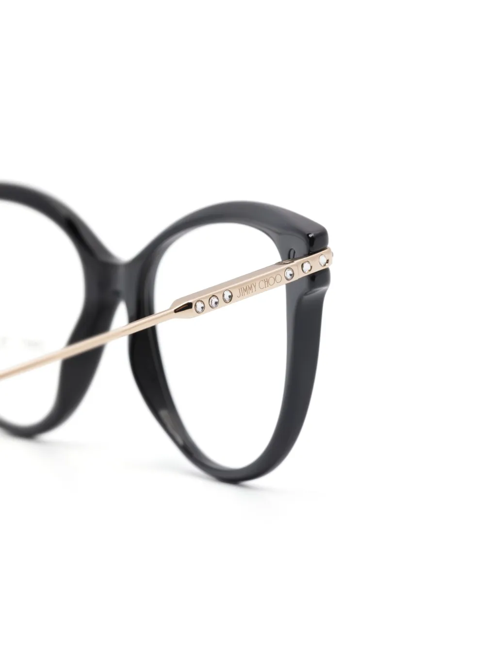  Jimmy Choo Eyewear Lunettes De Vue Jc3001b à Monture Papillon - Noir 