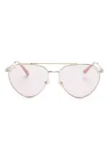 Jimmy Choo Eyewear JC4002B pilot-frame sunglasses - Gold