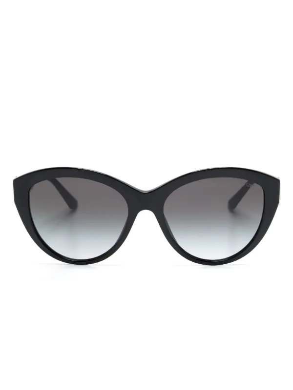 Jimmy Choo Eyewear ラウンドフレーム サングラス | ブラック