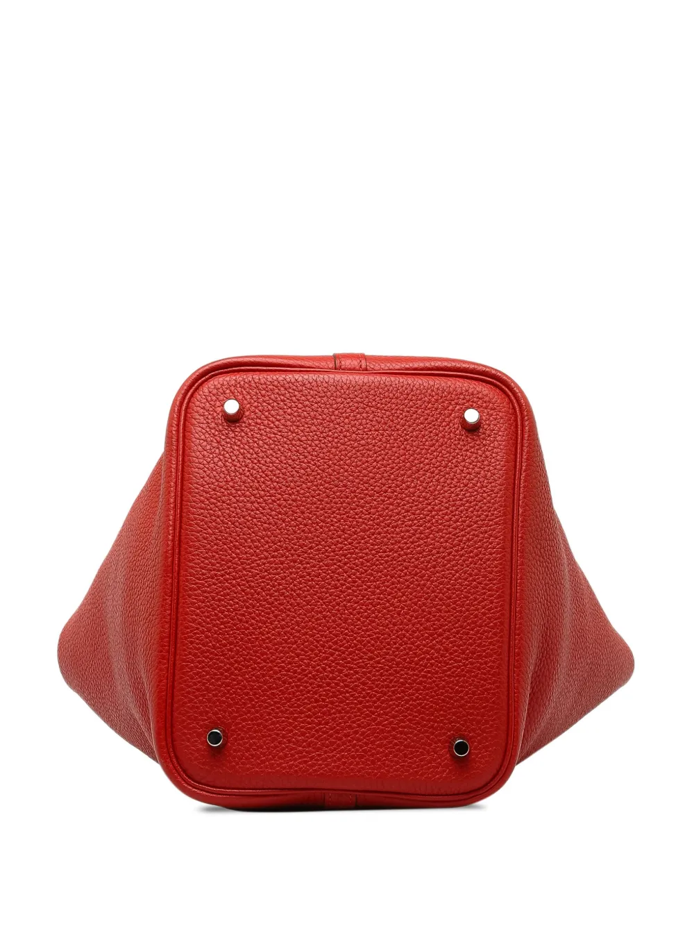 Pre-owned Hermes 2013 Clemence Picotin Lock 22 Handbag In 红色