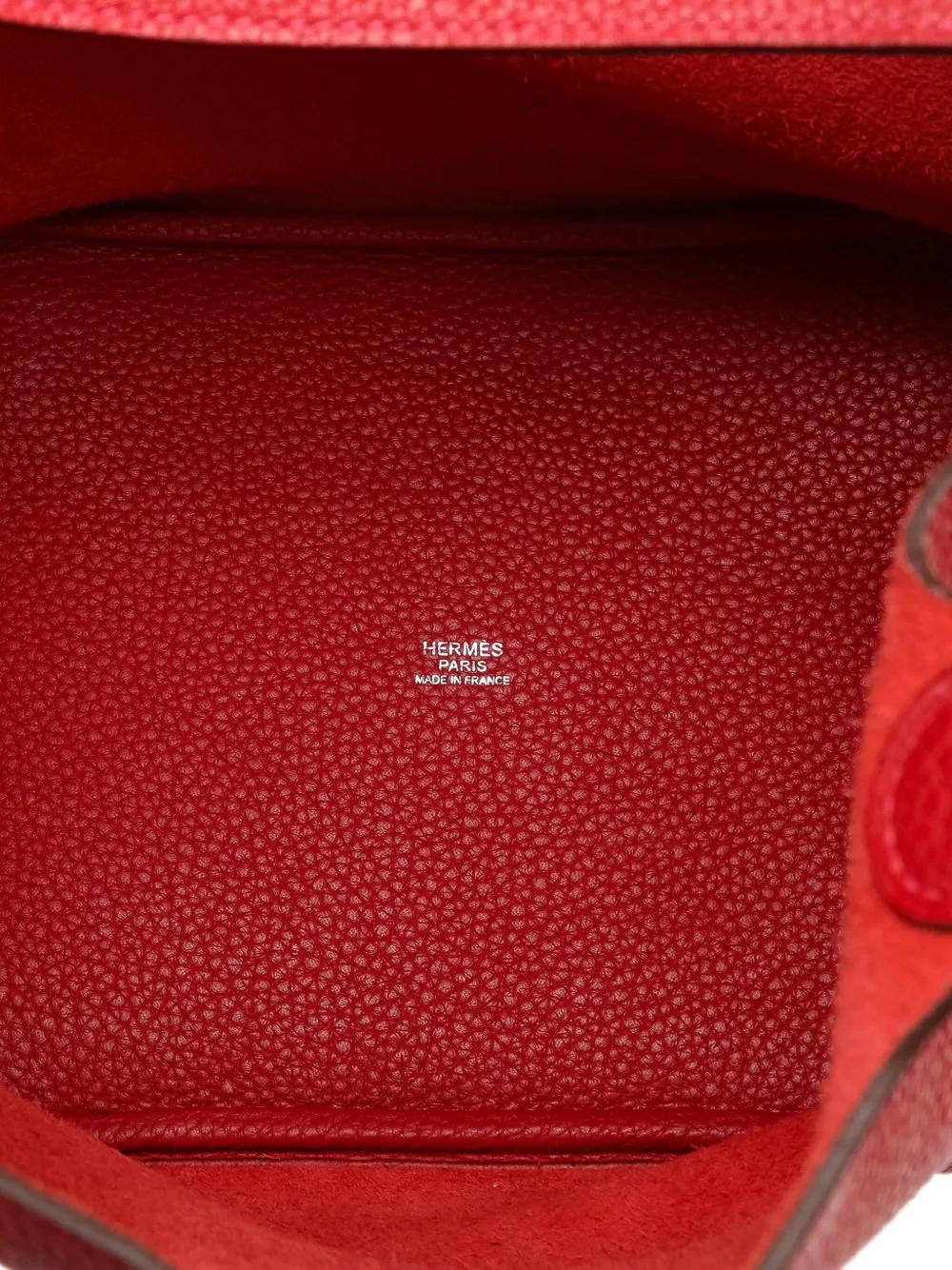 Pre-owned Hermes 2013 Clemence Picotin Lock 22 Handbag In 红色