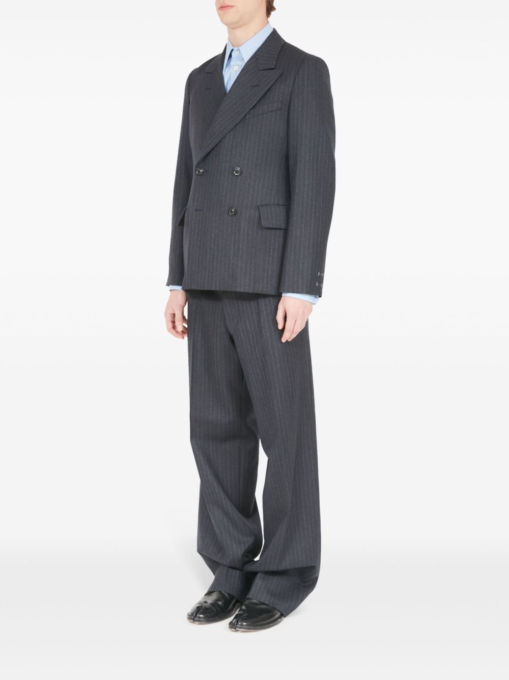 Maison Margiela Barathea striped wool blazer Men