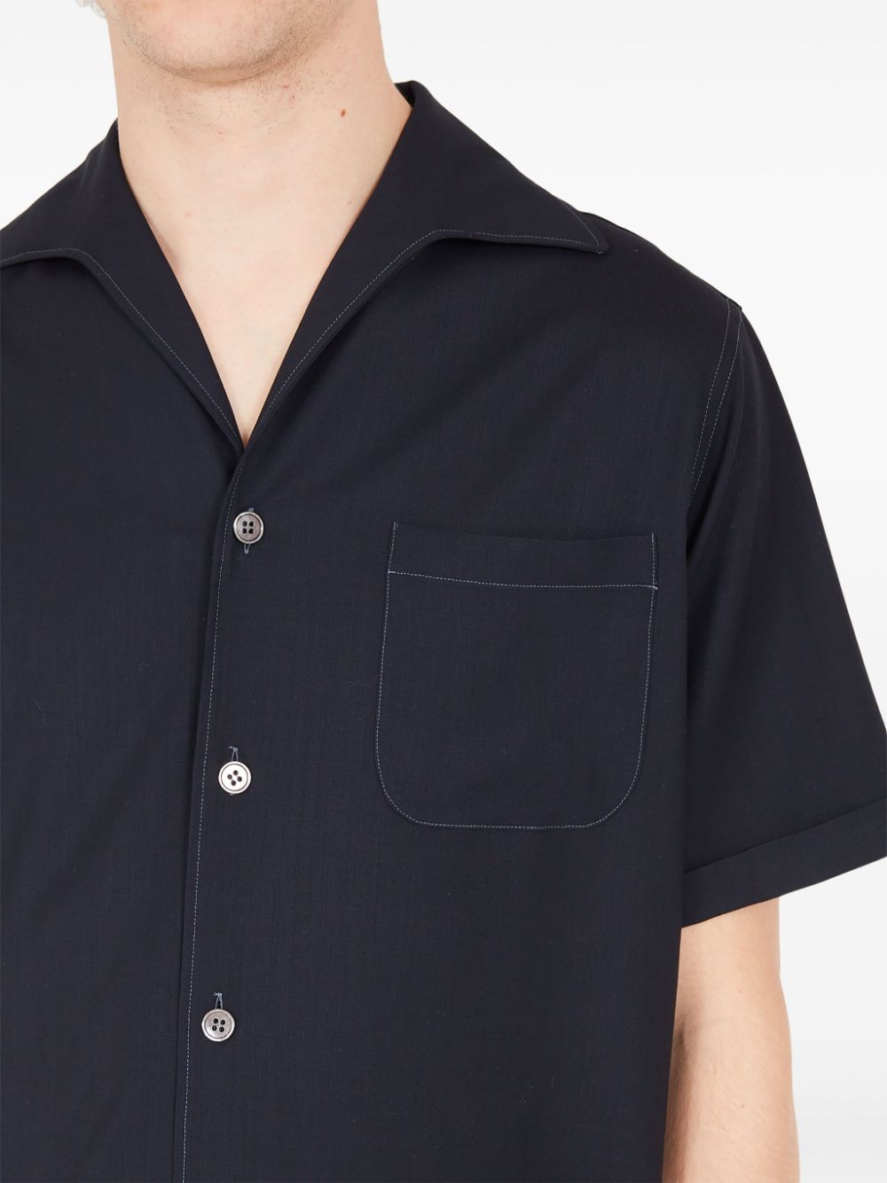 Maison Margiela short-sleeve wool shirt Men