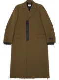 MM6 Maison Margiela Numeric Signature single-breasted coat - Brown