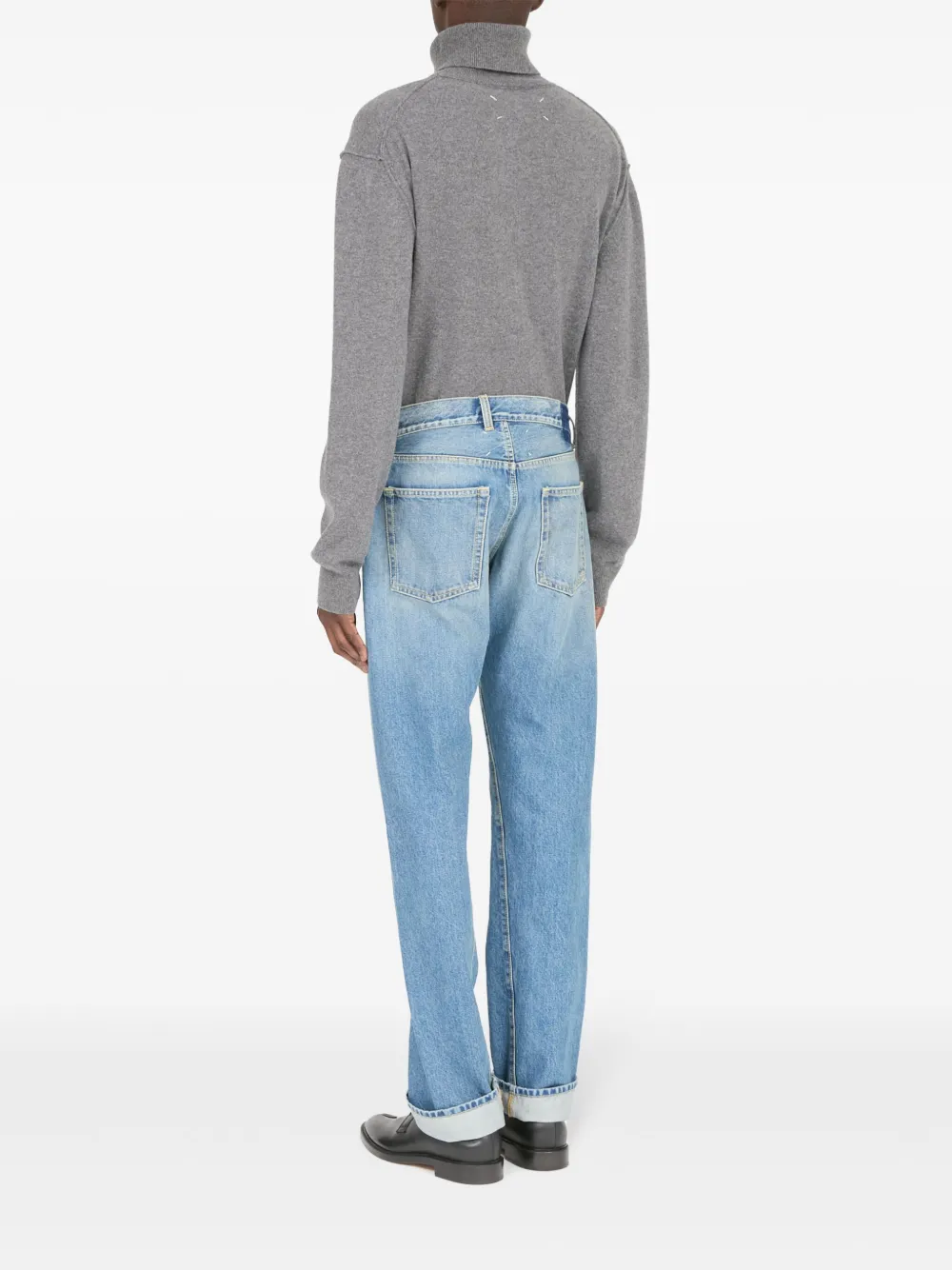 Affordable Maison Margiela Turn-up cotton jeans Men