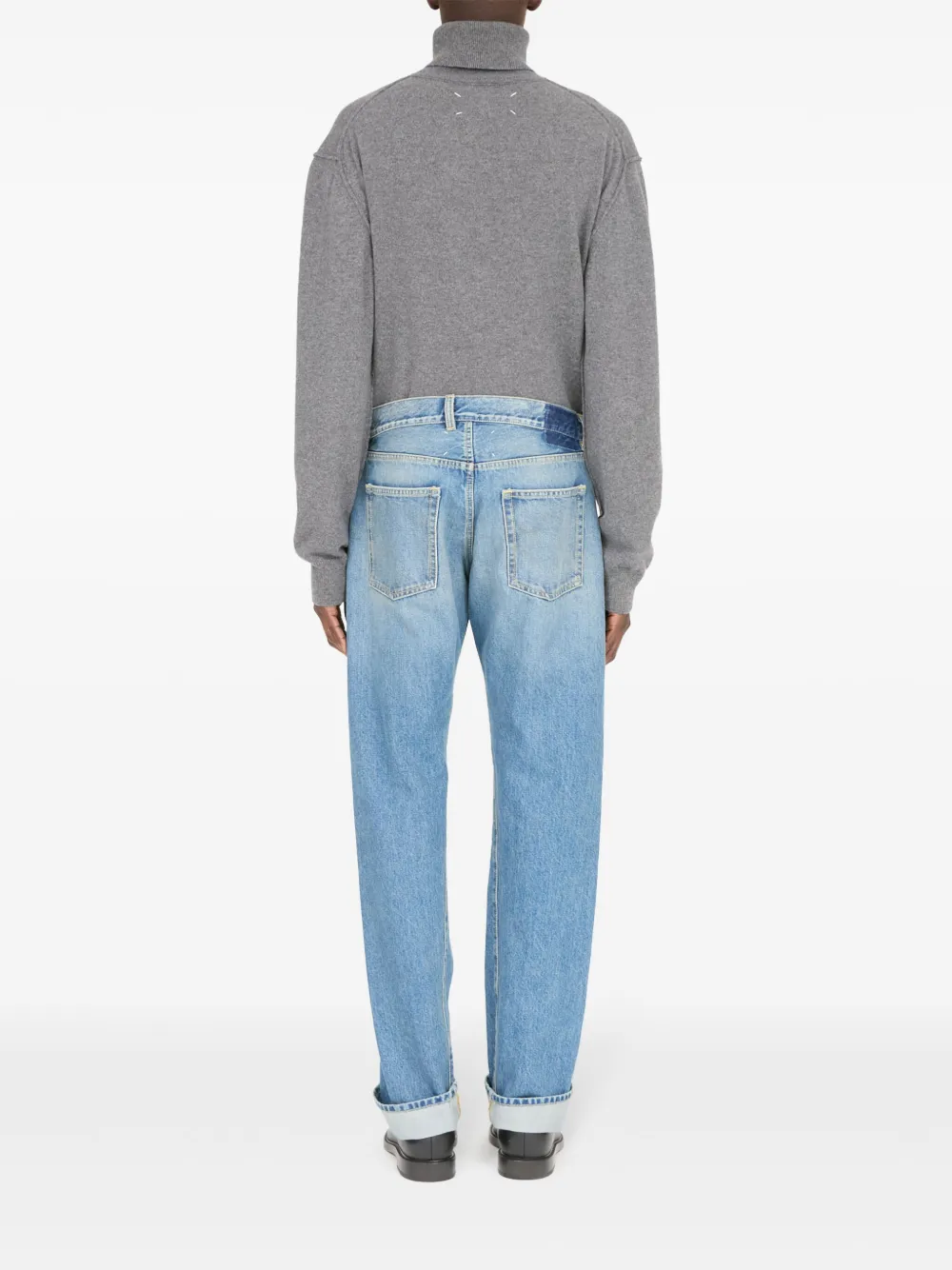 Affordable Maison Margiela Turn-up cotton jeans Men