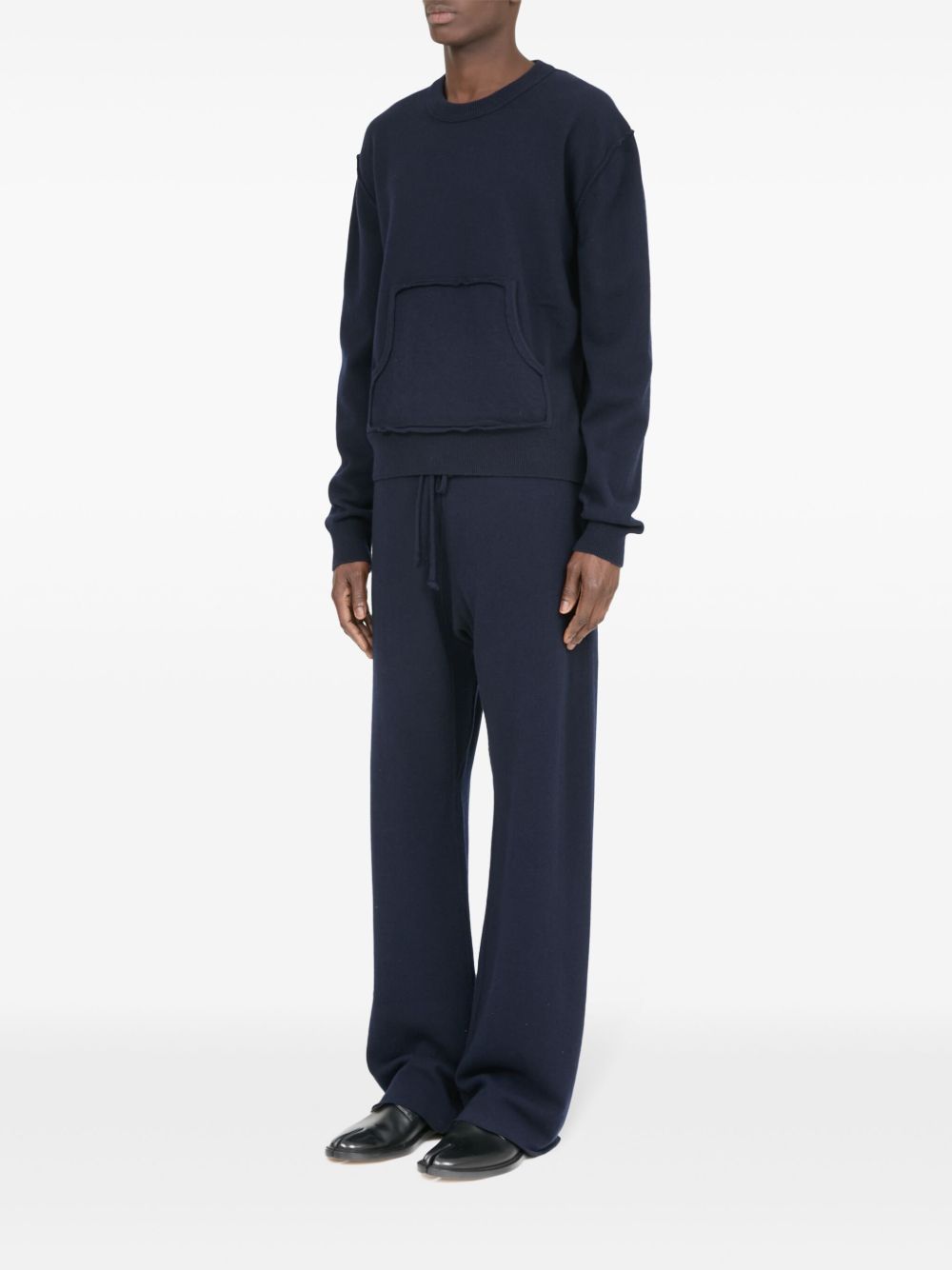 Maison Margiela pouch-pocket four-stitch sweatshirt Men