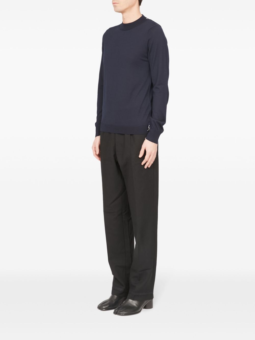 Maison Margiela ribbed-edge wool sweater Men