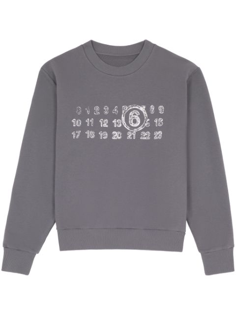 MM6 Maison Margiela numbers motif-print sweatshirt Women