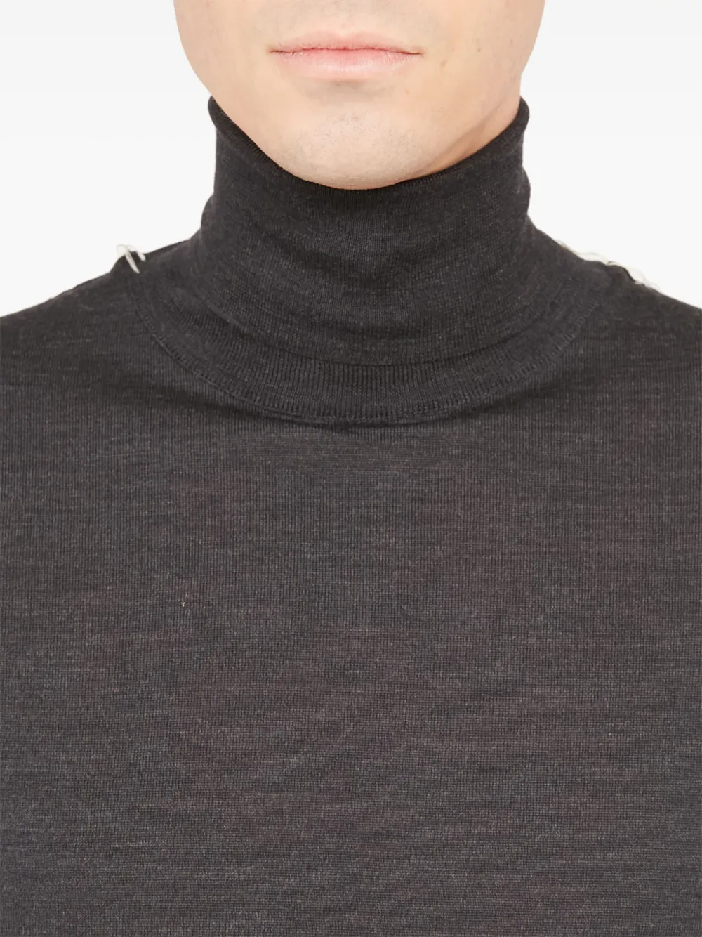 Maison Margiela roll neck four-stitch wool sweatshirt Men