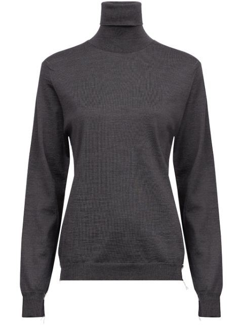 Maison Margiela roll neck four-stitch wool sweatshirt Men