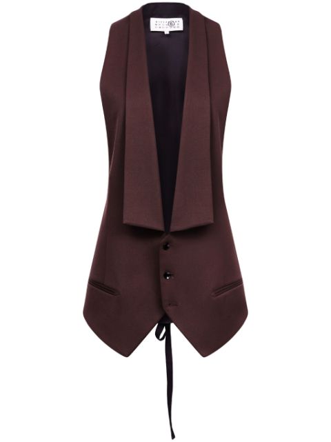 MM6 Maison Margiela panelled belted waistcoat Women