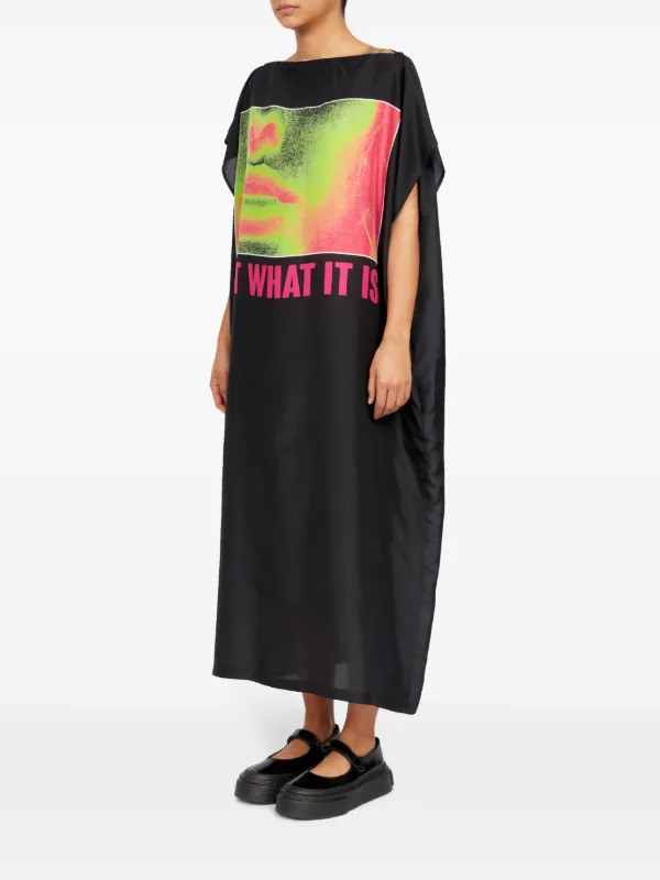 MM6 Maison Margiela 変形Tシャツワンピース MM6 Maison Margiela シルク マキシTシャツワンピース