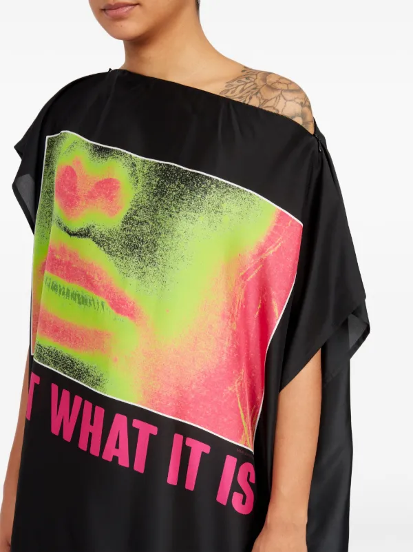 MM6 Maison Margiela 変形Tシャツワンピース MM6 Maison Margiela シルク マキシTシャツワンピース