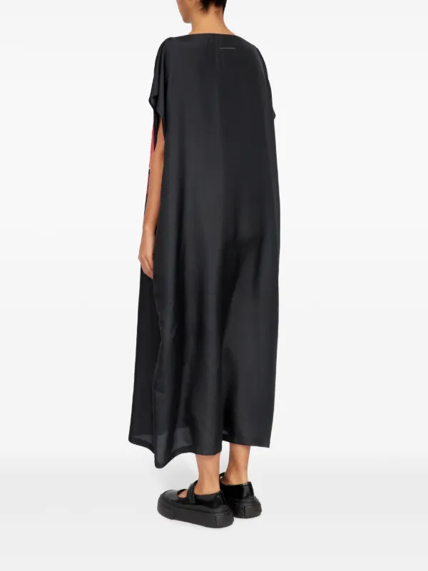 【MM6 Maison Margiela 】ブラックワンピース 即発 Maison Margiela MM6 ワンピース 黒 ラウンドネックドレス