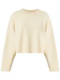 Maison Margiela embroidered crew-neck sweatshirt - Neutrals