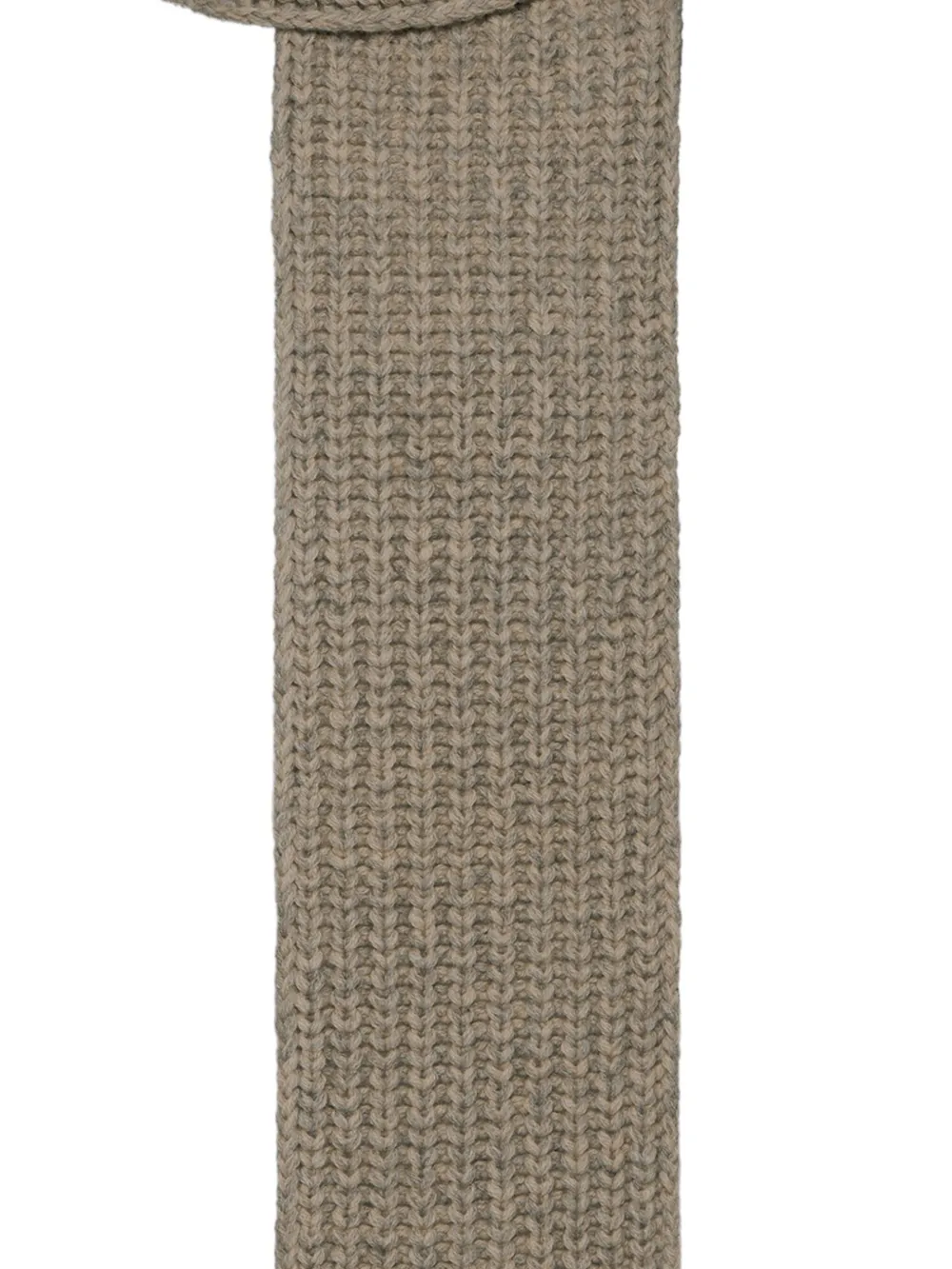 Maison Margiela Shetland sjaal van geribbelde wol - Bruin