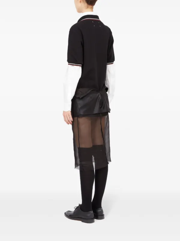 Maison Margiela フローラル チュールドレス | ブラック | FARFETCH JP