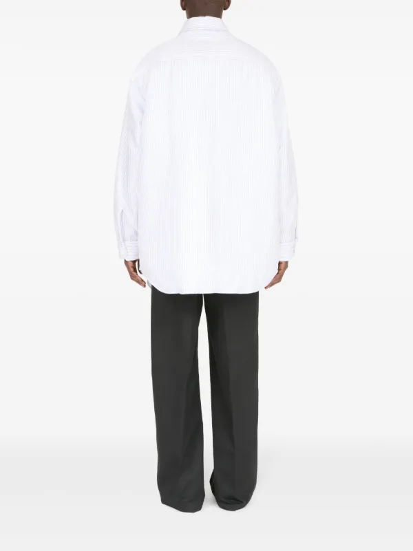 Maison Margiela ストライプ シャツ | ホワイト | FARFETCH JP