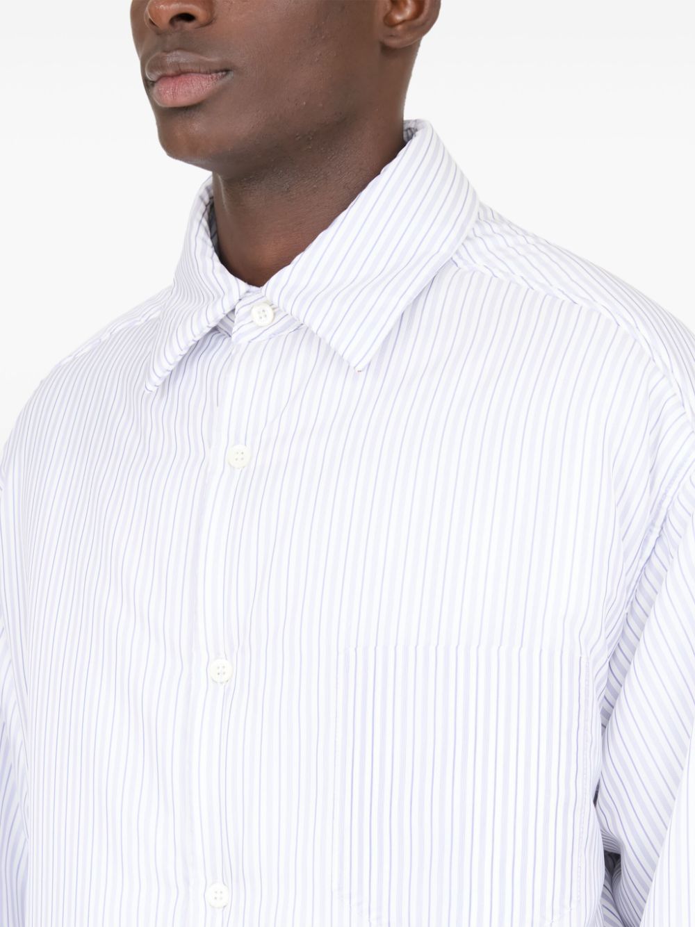 Maison Margiela stripe-print poplin shirt Men