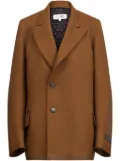 MM6 Maison Margiela single-breasted over-sized blazer - Brown