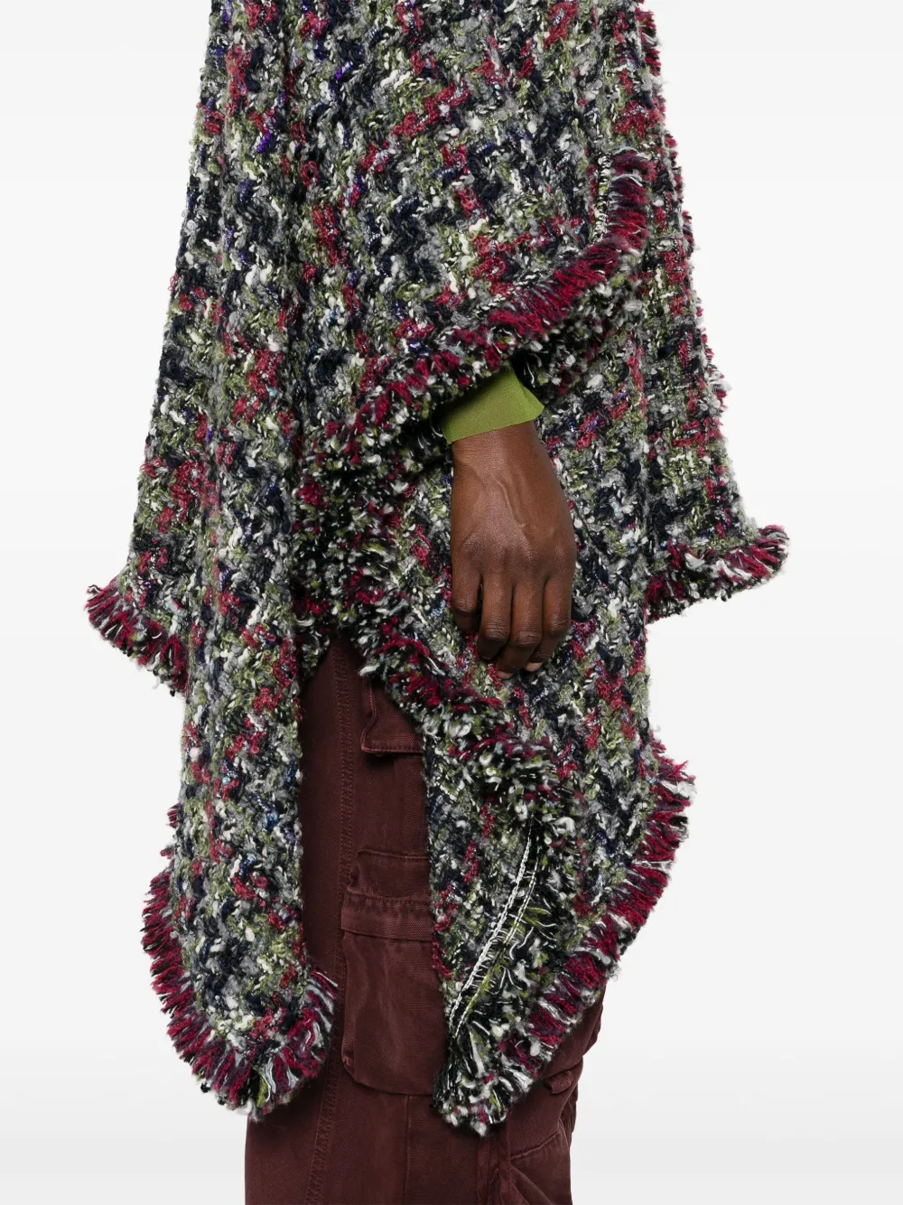 Affordable ETRO tweed buttoned cape Women