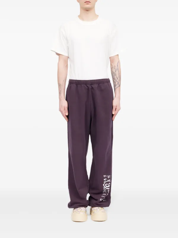 MM6 Maison Margiela プリントパンツ 36 MM6 Maison Margiela プリント トラックパンツ | パープル