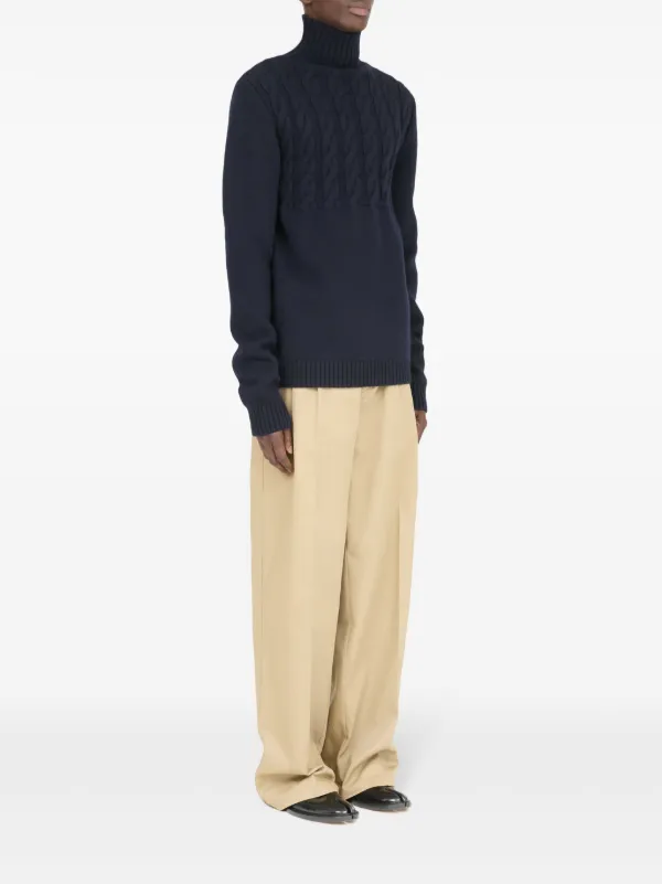 Maison Margiela ハイネック セーター | ブルー | FARFETCH JP