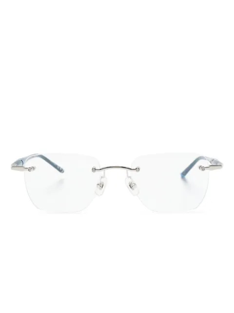 Montblanc lentes con armazón rectangular