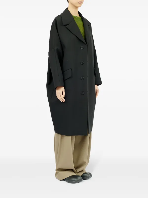 【送料&関税込】Maison Margiela Single-breasted Wool Coat MM6 Maison Margiela single-breasted Wool Jacket | Black