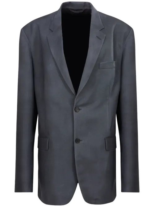 Blazer à logo cousu - Maison Margiela - Modalova
