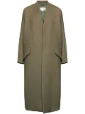 MM6 Maison Margiela collarless single-breasted jacket - Green