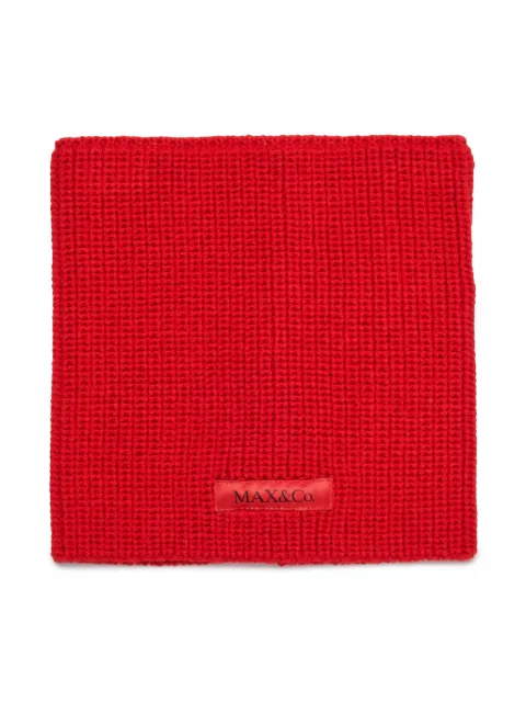MAX&Co. Kids logo-patch knitted snood