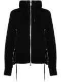 sacai Sponge Sweat zip-up hoodie - Black