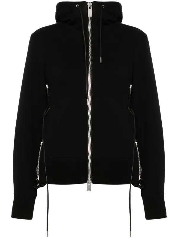 Sacai Sponge Sweat ジップ パーカー | ブラック | FARFETCH JP