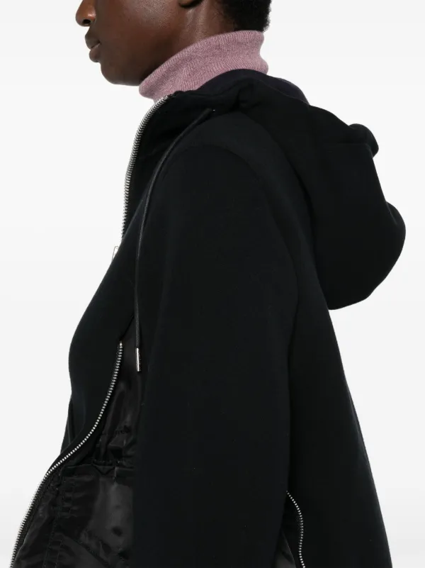 Sacai Sponge Sweat ジップ パーカー | ブラック | FARFETCH JP