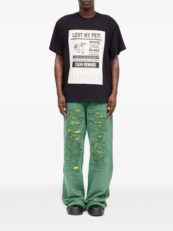 【MM6 Maison Margiela】\"LOST MY PET\" ロゴ Tシャツ 関税送料込 MM6 LOST MY PET BIG TEE BLACK | SAKAN LES YEUX