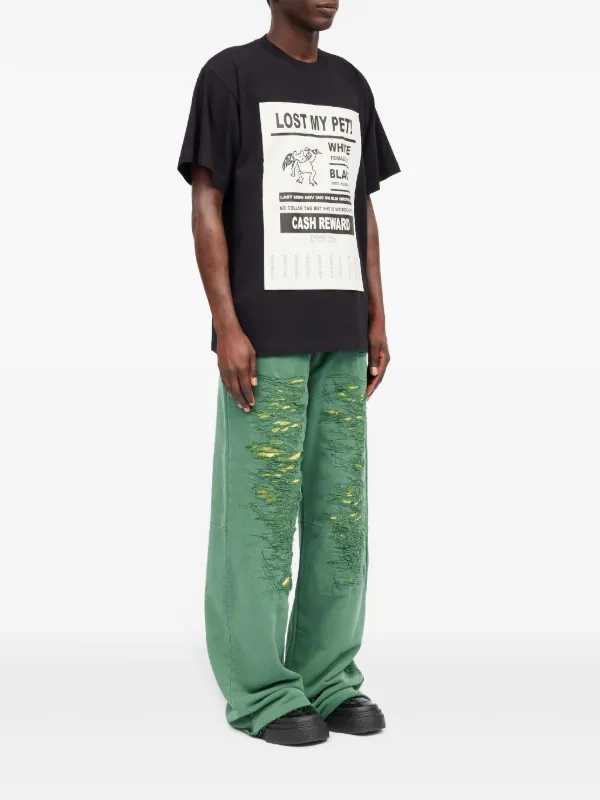 MM6 Maison Margiela★Lost My Pet Tシャツ MM6 Maison Margiela Lost My Pet Tシャツ | ブラック | FARFETCH JP
