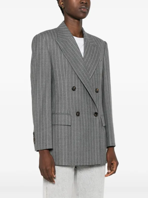 Brunello Cucinelli ストライプ ジャケット | グレー | FARFETCH JP