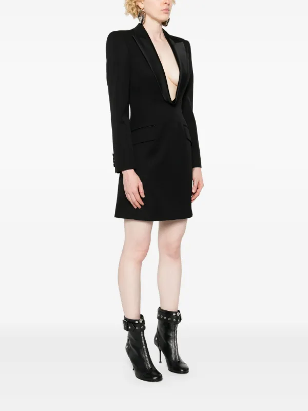 ワンピース Alexander Mcqueen Black Wool Blend Dress Alexander McQueen | Dresses | Alexander Mcqueen Black Wool