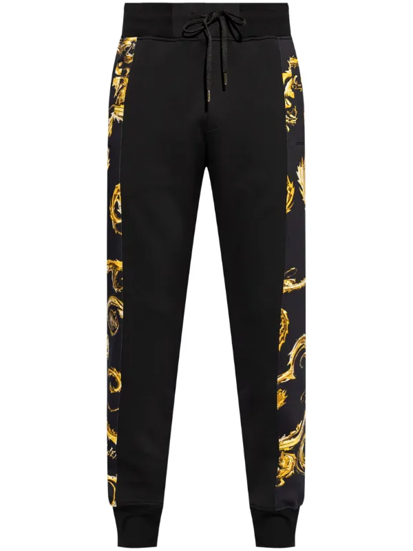 Versace black joggers sale