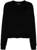 Alexander McQueen logo-embroidered sweatshirt - Black