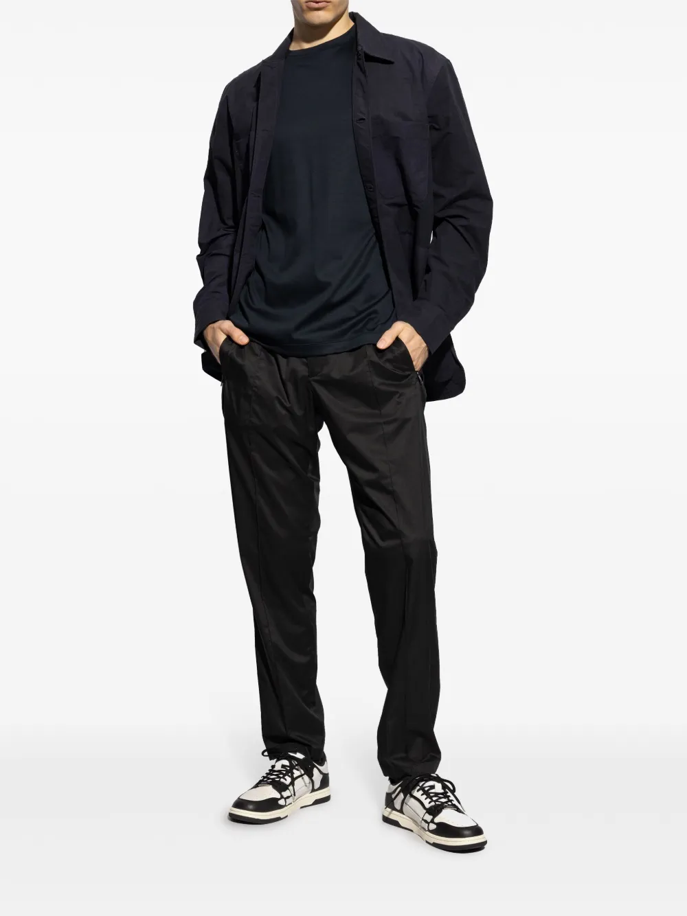 Giorgio Armani T-shirt met ronde hals - Zwart