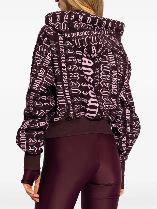Versace Jeans Couture ロゴパターン パーカー | パープル | FARFETCH JP