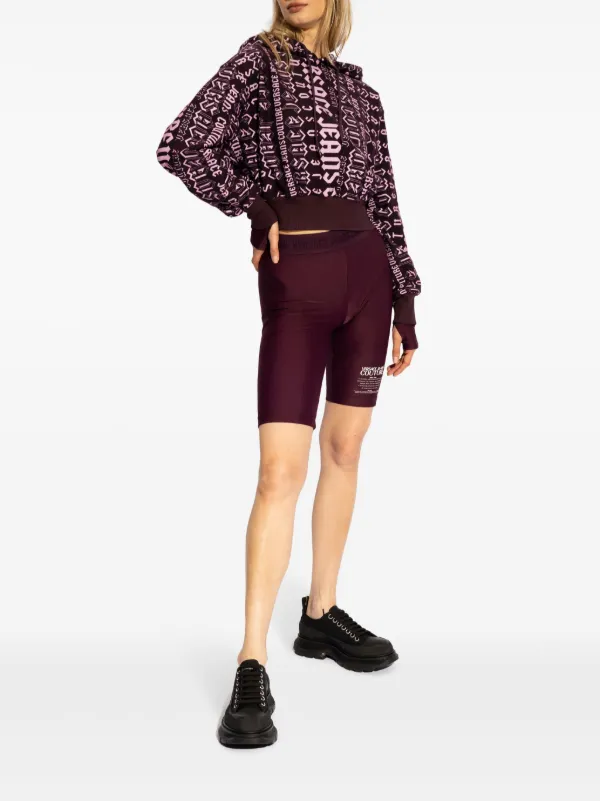 Versace Jeans Couture ロゴパターン パーカー | パープル | FARFETCH JP