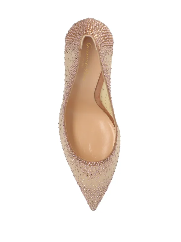 Gianvito Rossi Rania 100mm Leather Pumps | Pink | FARFETCH