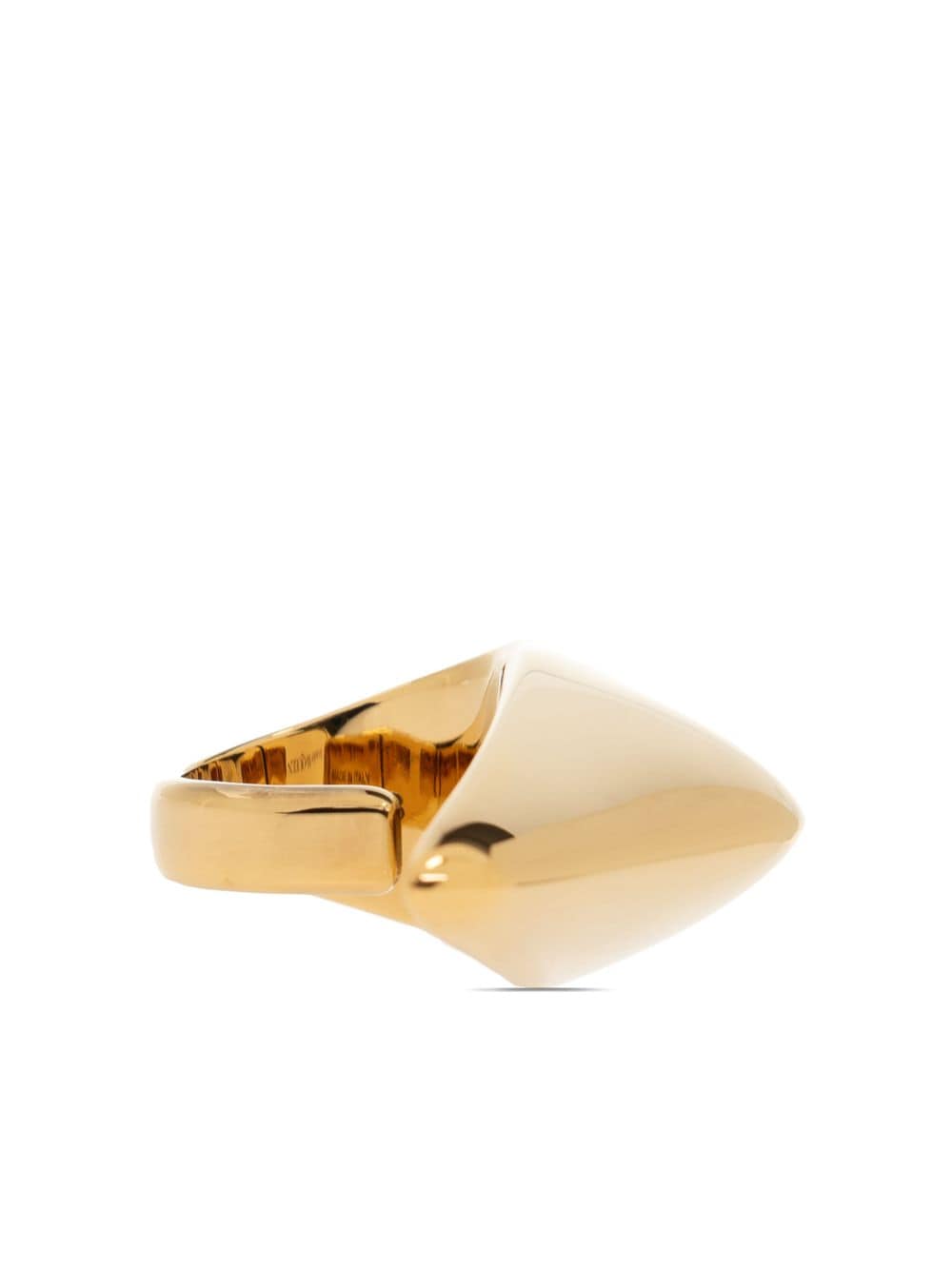Alexander McQueen Claw Ring mit Logogravur - Gold