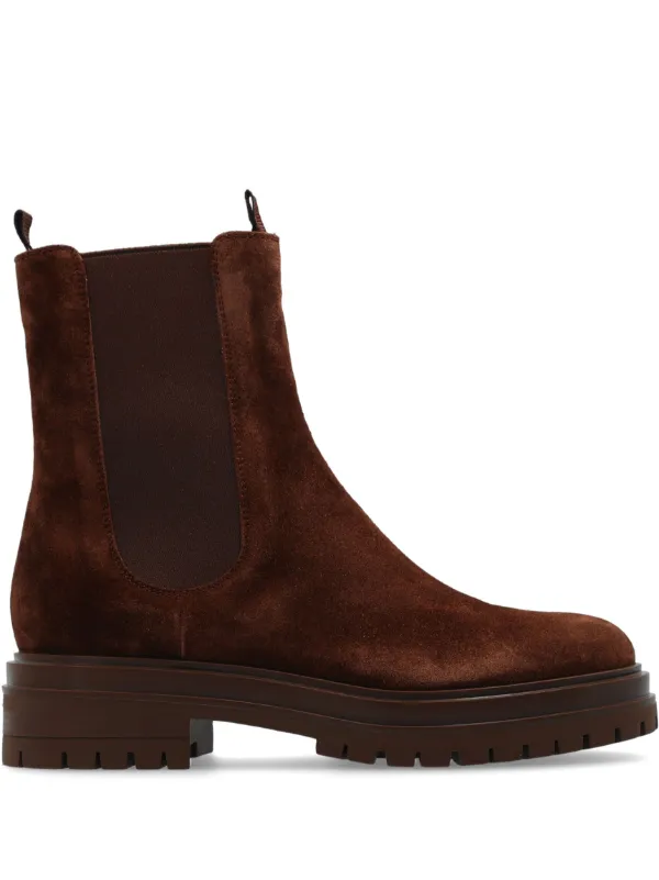 Gianvito Rossi Chester ブーツ | ブラウン | FARFETCH JP
